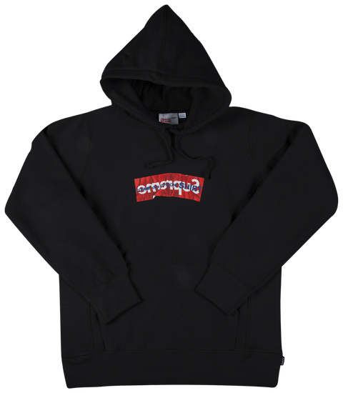 Supreme CDG Shirt Box Logo Black Hoodie
