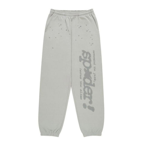 Sp5der Tonal P*nk Sport Grey Sweatpants