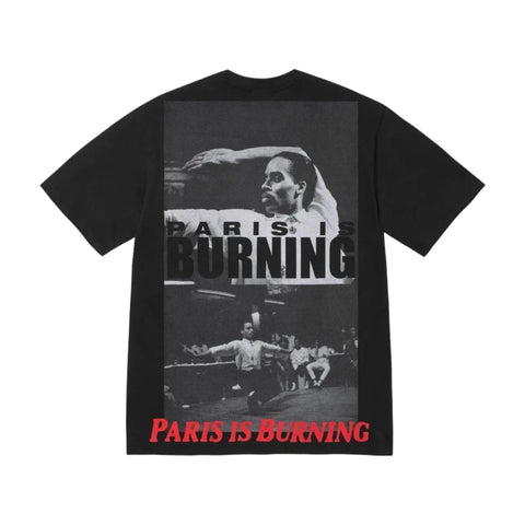 Supreme Paris Is Burning Black Tee