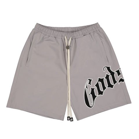 Godspeed OG Logo Grey Nylon Shorts