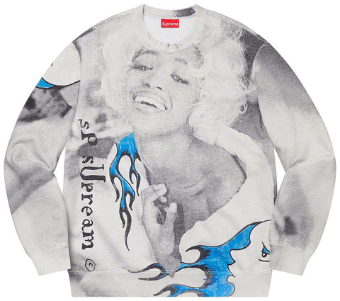 Supreme Naomi White/Black Crewneck