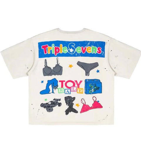 Triple Sevens Sex 4 Us Cream Tee