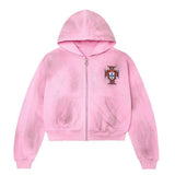 Vale Pluto Cluster Pink Zip Up