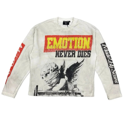 Mixed Emotion Dreams White L/S Tee