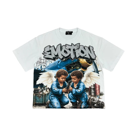Mixed Emotion Airborne White Tee