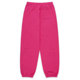 Sp5der Big Rhinestone Pink Sweatpants