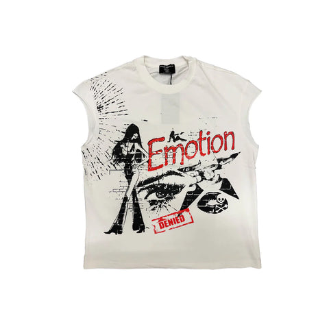 Mixed Emotion Starboy White Sleeveless Tee