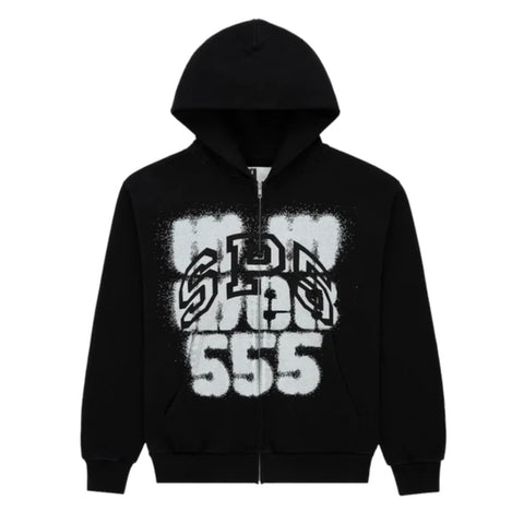 Sp5der 555 Black Zip Up