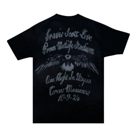 Travis Scott Met Life Liberty Black Tee