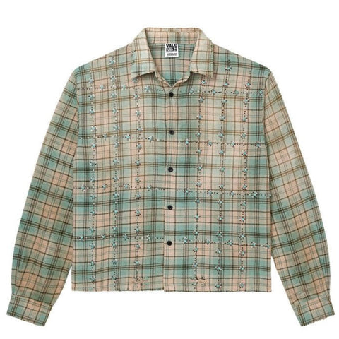 Vale Little Gems Green Flannel