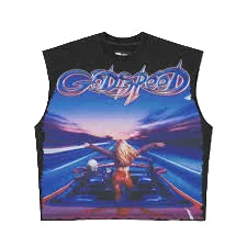 Godspeed FUN Black Sleeveless Tee