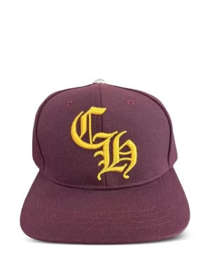 Chrome Hearts CH Maroon/Gold Hat
