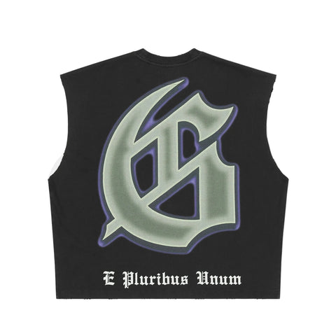 Godspeed The Landing Black Sleeveless Tee