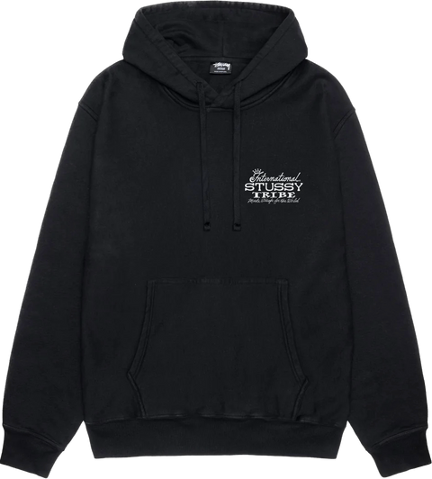 International Stussy Tribe Black Hoodie