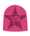 Sp5der Pink Star Rhinestone Skully