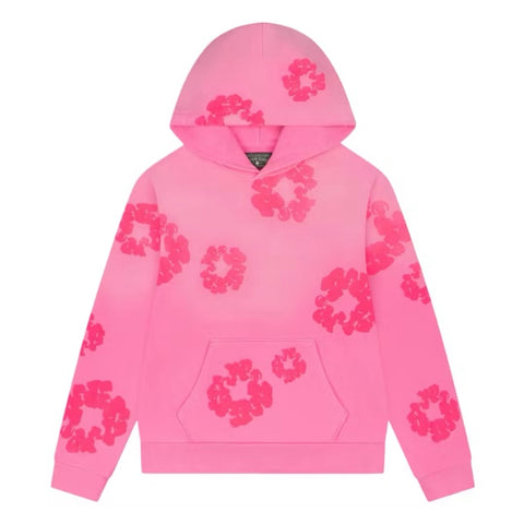 Denim Tears Cotton Wreath Mono Pink Hoodie