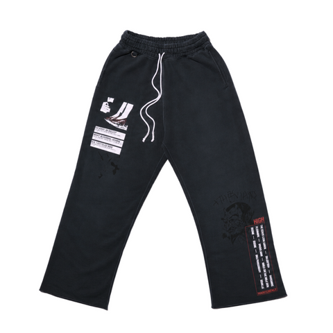 Paly Hollywood Maintenance Black Sweatpants