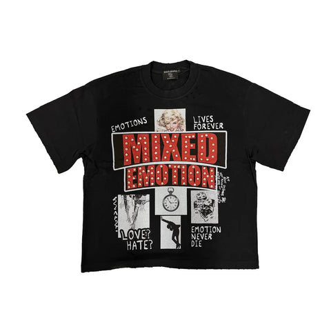 Mixed Emotion Lost Identity Black Tee