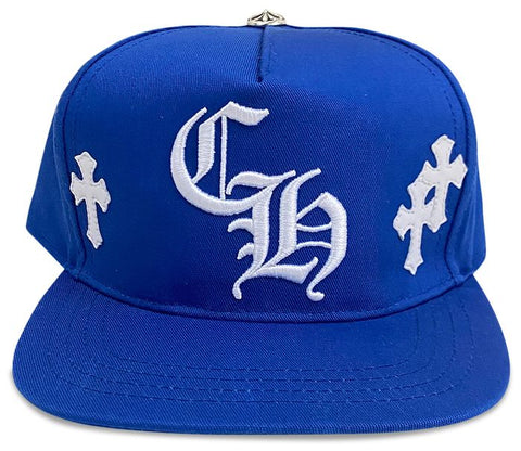 Chrome Hearts CH Blue/White Patch Baseball Hat