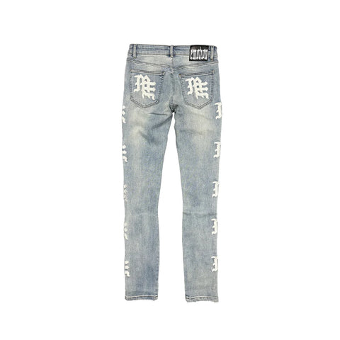 Mixed Emotion Sea Monogram Jeans