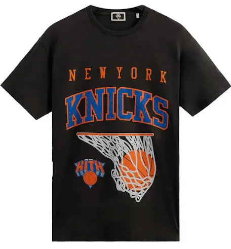 Kith Knicks Basketball Vintage Black Tee