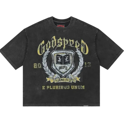 Godspeed GSPD Crest Black Wash Tee