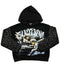 Mixed Emotion Fallen Angels Rhinestone Black Hoodie