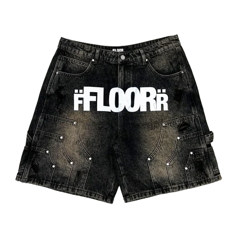 Floor 914 Uniform Brown Wash Jorts