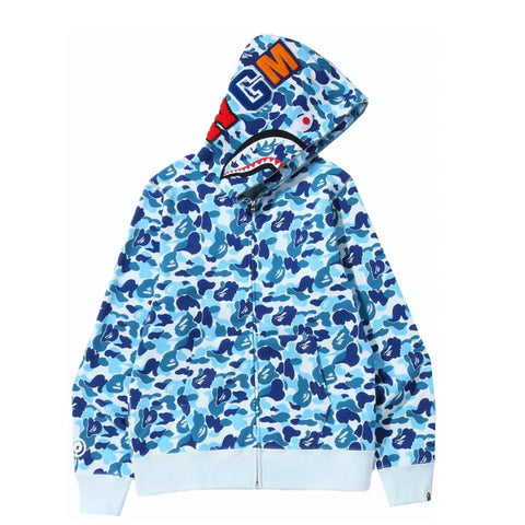 Bape Blue Camo Shark Full Zip