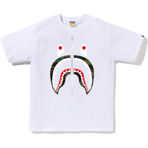 Bape Grey Shark White Tee