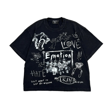 Mixed Emotion Chaos Black Tee