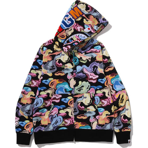 Bape Full Floral Black Zip Up
