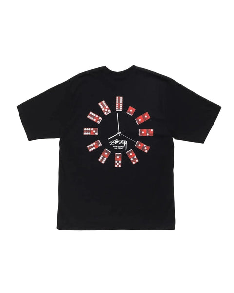 Stussy Dice Clock Black Tee