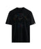 Bape Multi Color Rhinestone College Black Tee