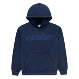 Sp5der Punk V3 Blue Studded Hoodie