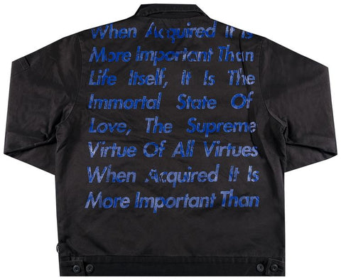 Supreme Junya Watanabe CDG Printed Black Work Jacket