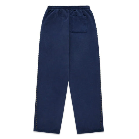 Sp5der Punk V3 Blue Studded Sweatpants