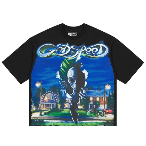 Godspeed Neighborhood Watch Black Tee