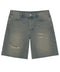 Purple P059 Dirty Vintage Light Indigo Jorts