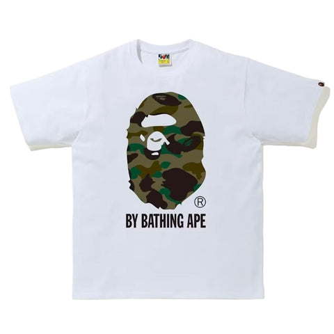 Bape by Bathing Ape 1st Camo White/Green Tee