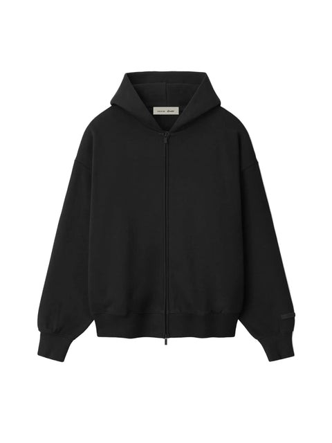 Essentials SS26 Classic Vintage Black Zip Up