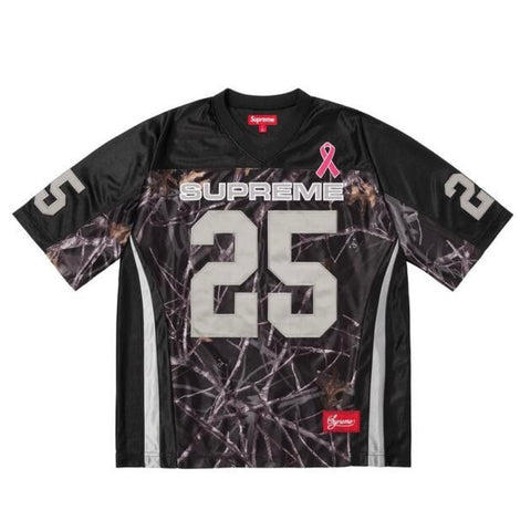 Supreme Breast Cancer Awareness Black Football Jersey