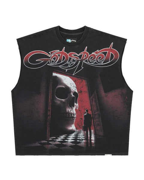 Godspeed Fate's Doorstep Black Sleeveless Tee