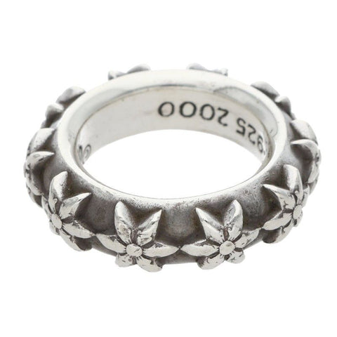 Chrome Hearts Star Band Silver Ring
