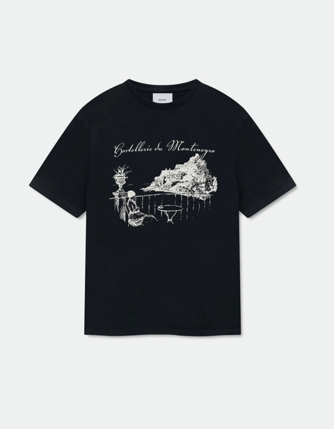 Rhude Montenegro Morada Vintage Black/White Tee