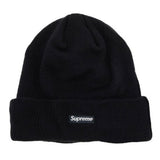 Supreme Cursive Logo Navy Beanie