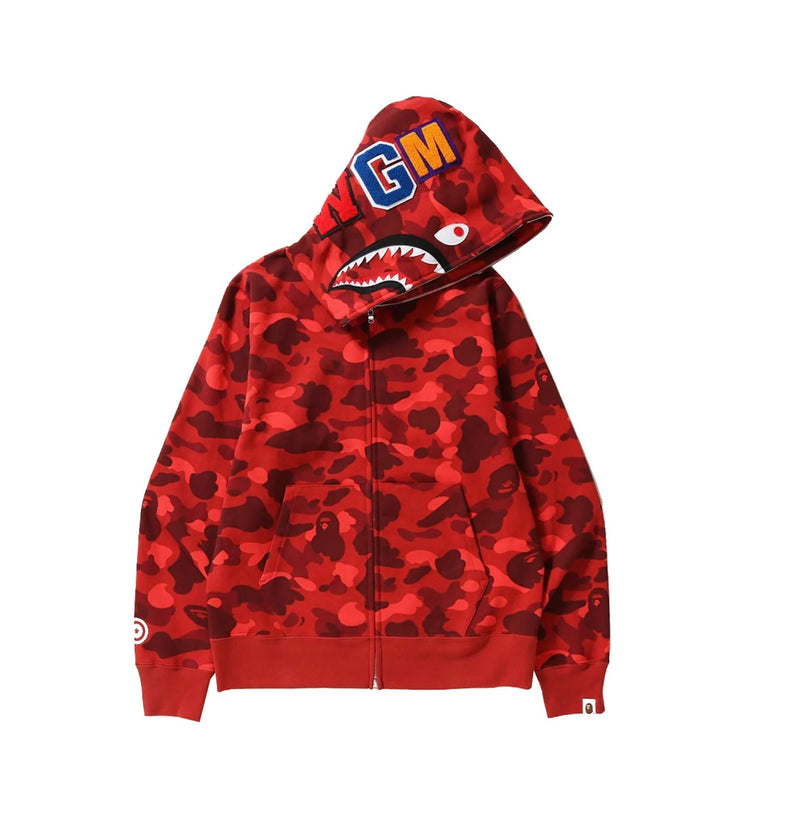 Bape Red Shark Full Zip