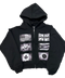 Floor 914 Flag Black Zip Up