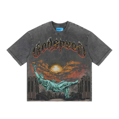 Godspeed Burnt Bridges II Grey Tee