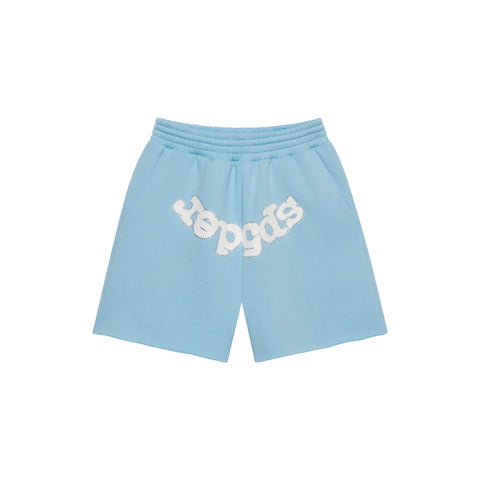 Sp5der OG Web Sky Blue Sweatshorts